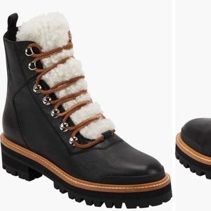 Marc Fisher Izzie Genuine Shearling Lug Sole Boots